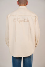 Camicia in Denim Ecru — Federico Cina VILLANI