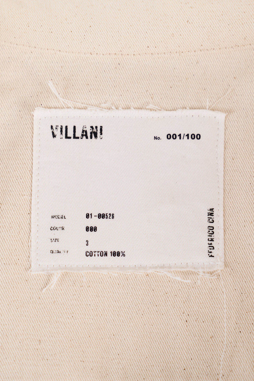 Camicia in Denim Ecru — Federico Cina VILLANI