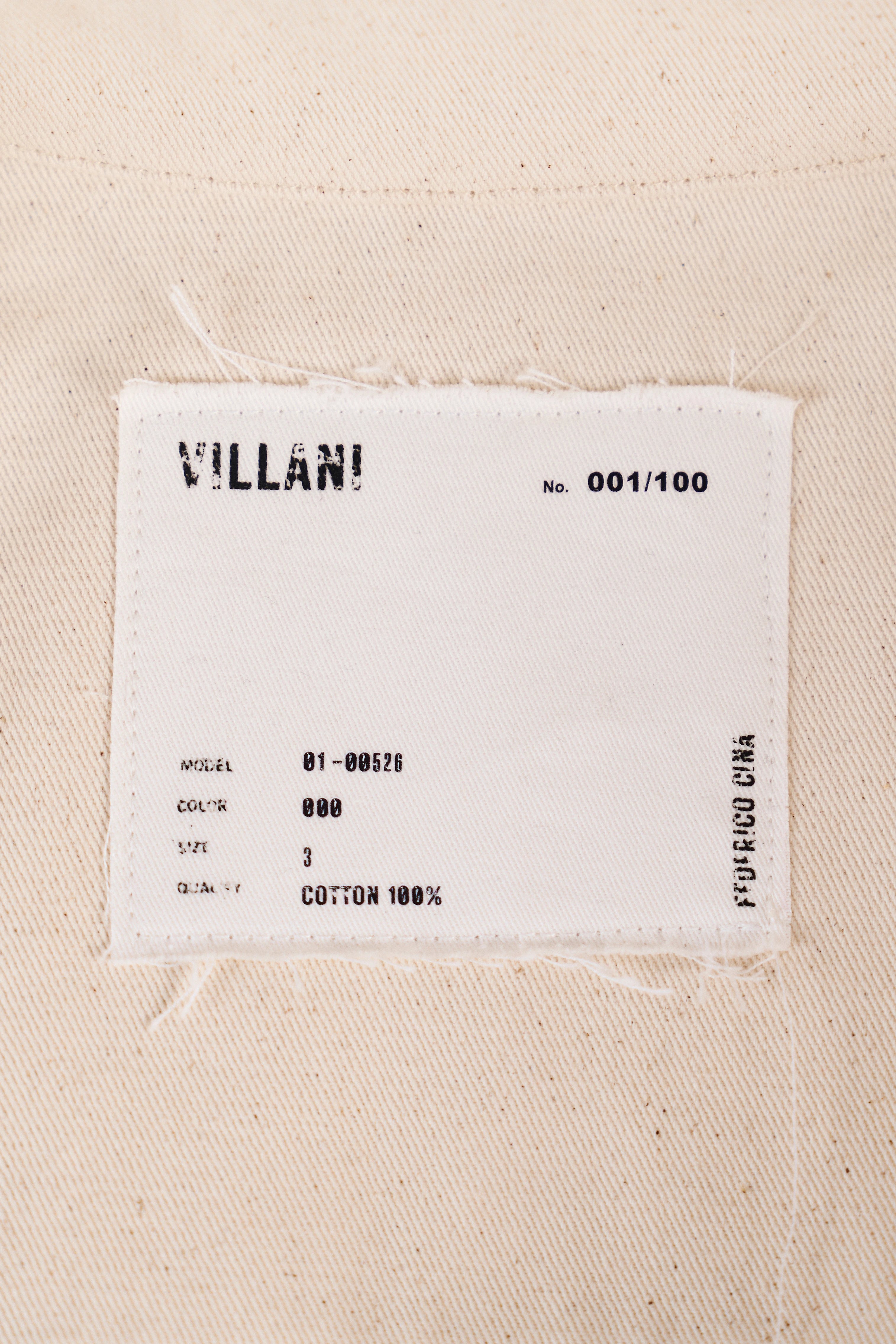 Camicia in Denim Ecru — Federico Cina VILLANI