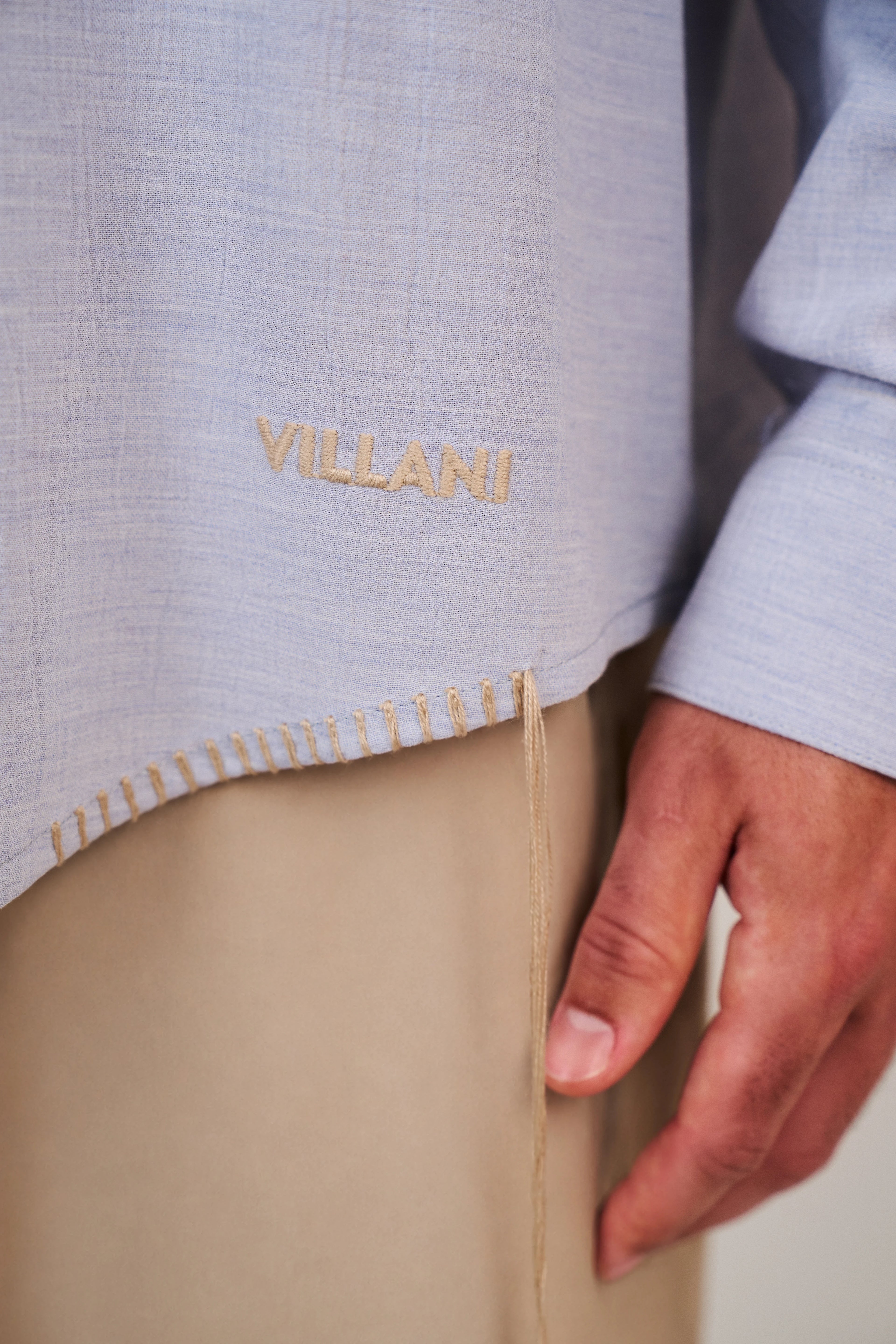 Camicia Cotone Crinkle — Federico Cina VILLANI