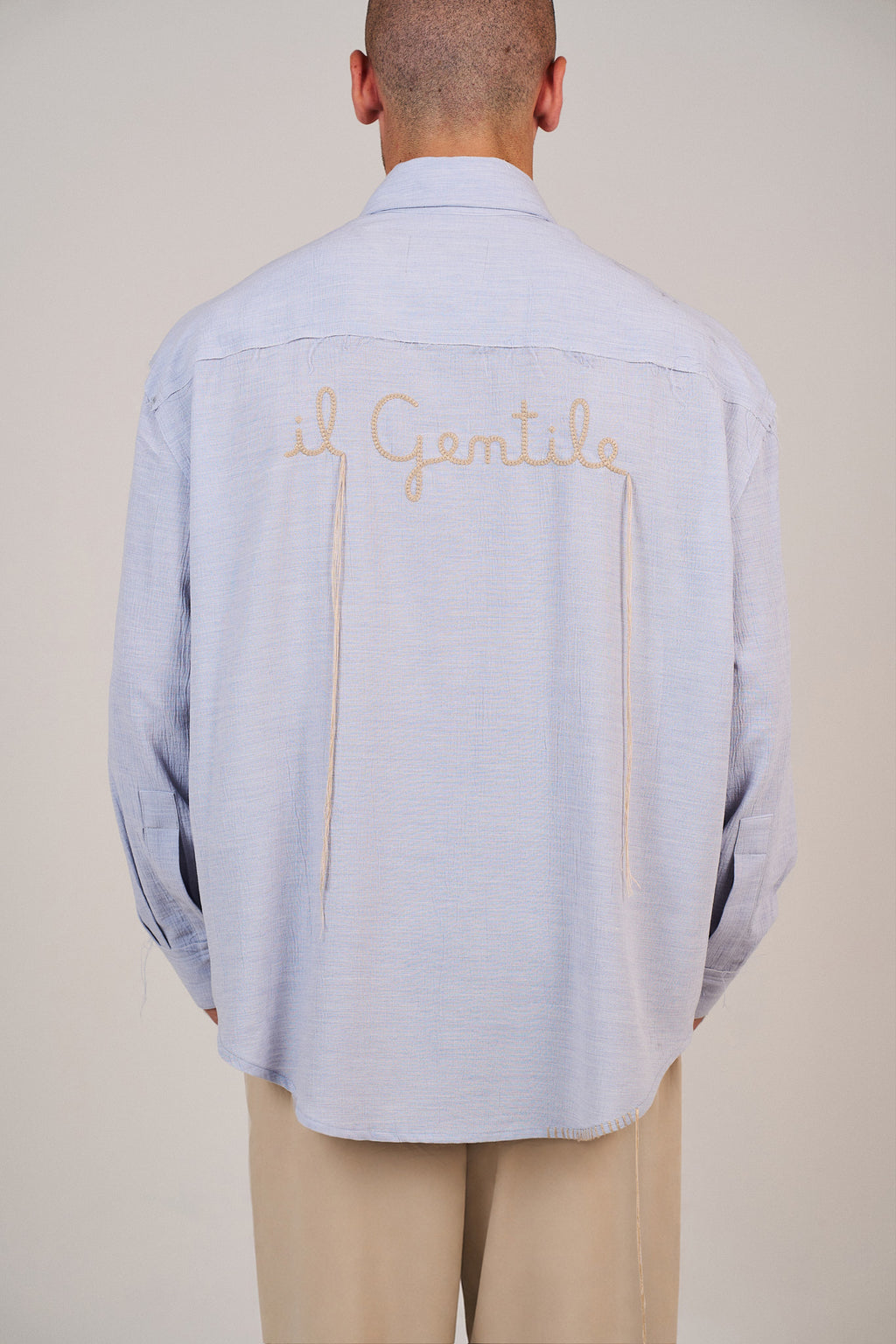Camicia Cotone Crinkle — Federico Cina VILLANI